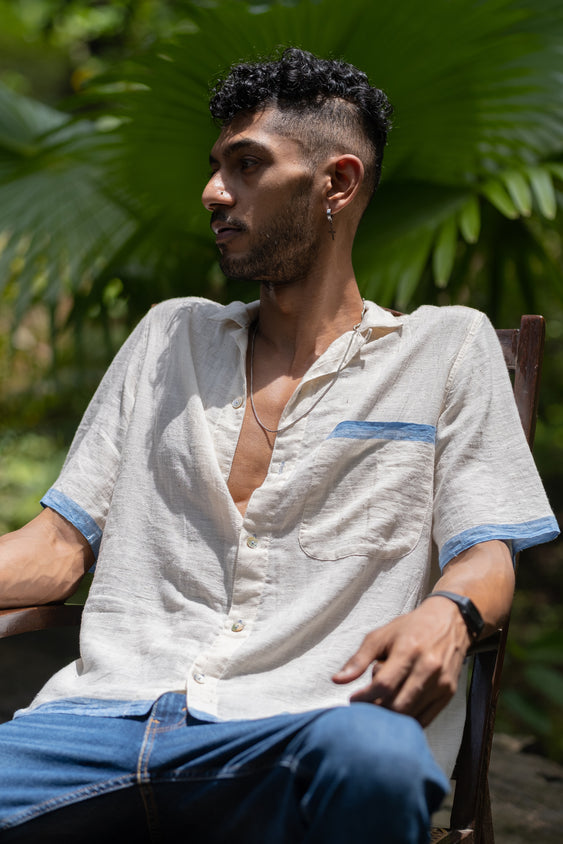 Unisex Handspun Leisure Kochi Cuban Shirt