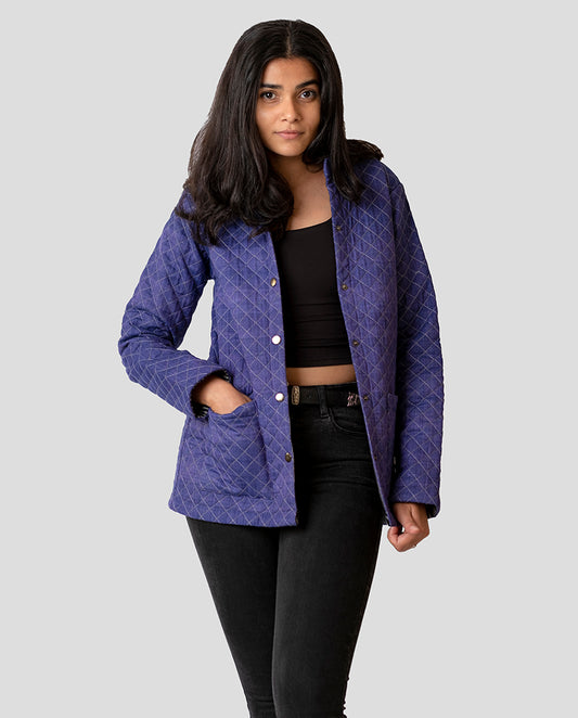 Women’s Royal Purple Quilt Jacket