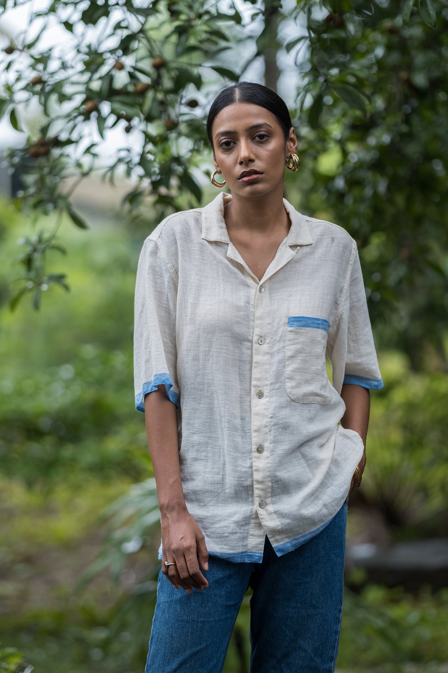 Unisex Handspun Leisure Kochi Cuban Shirt