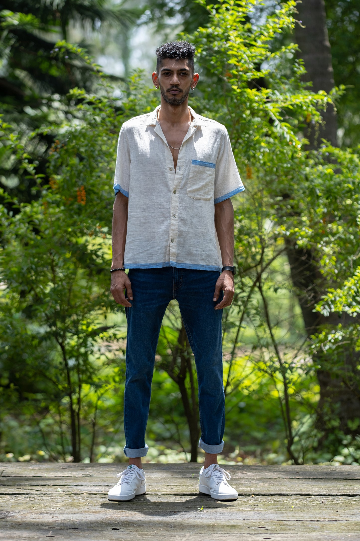 Unisex Handspun Leisure Kochi Cuban Shirt