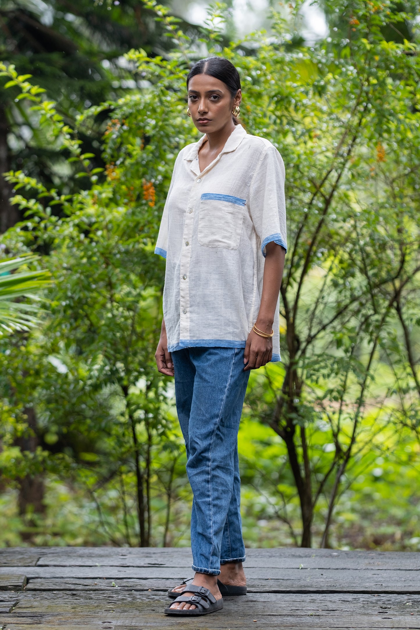 Unisex Handspun Leisure Kochi Cuban Shirt