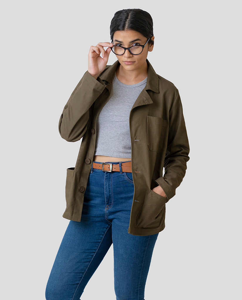 Women’s Olive Chore Jacket