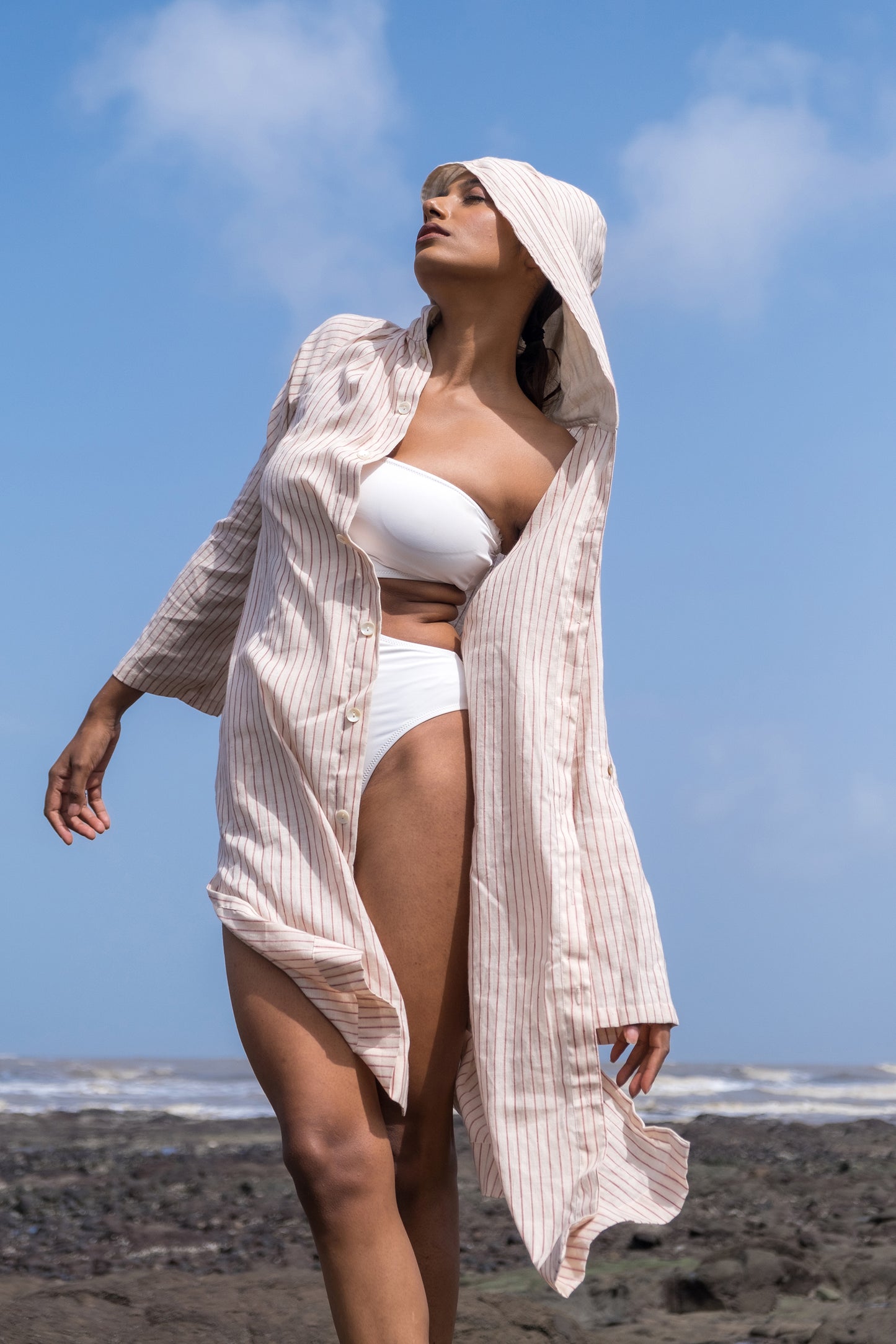 Handspun Women’s Hooded Kaftan