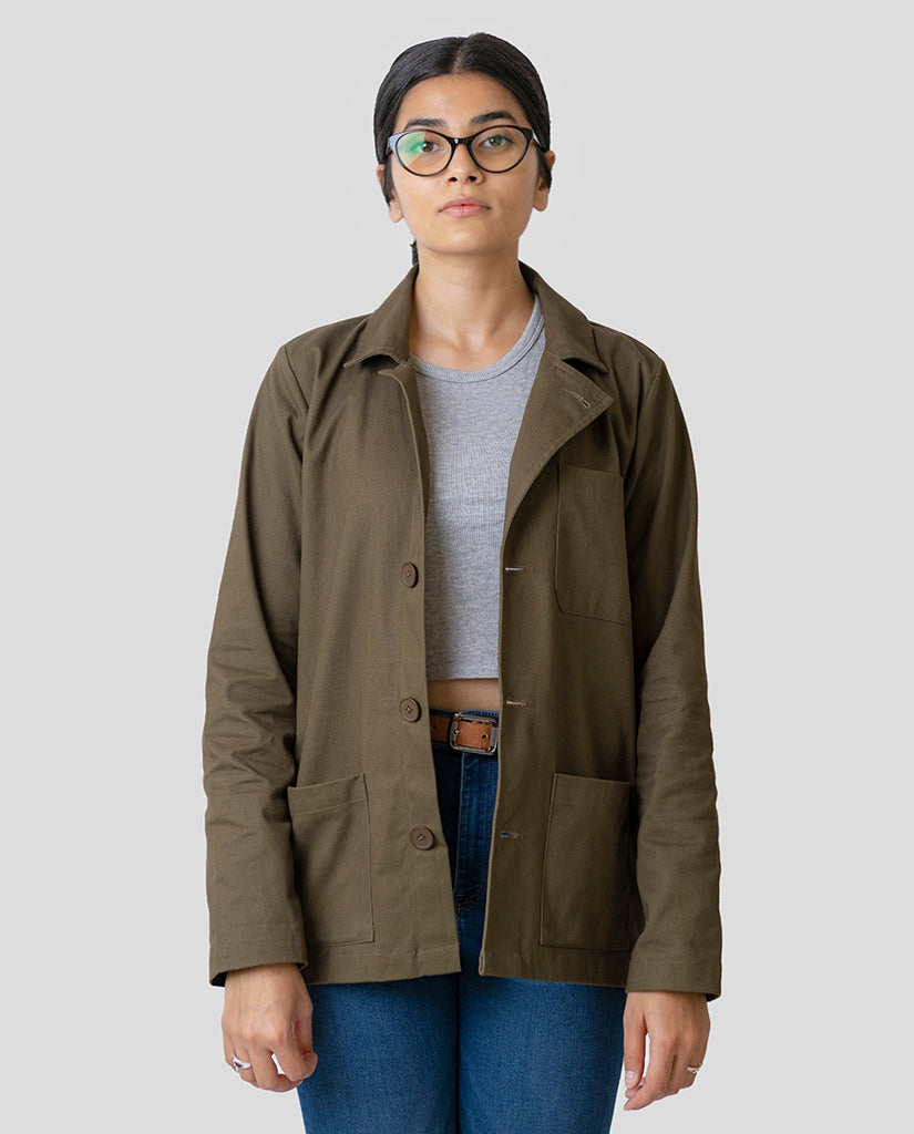 Women’s Olive Chore Jacket