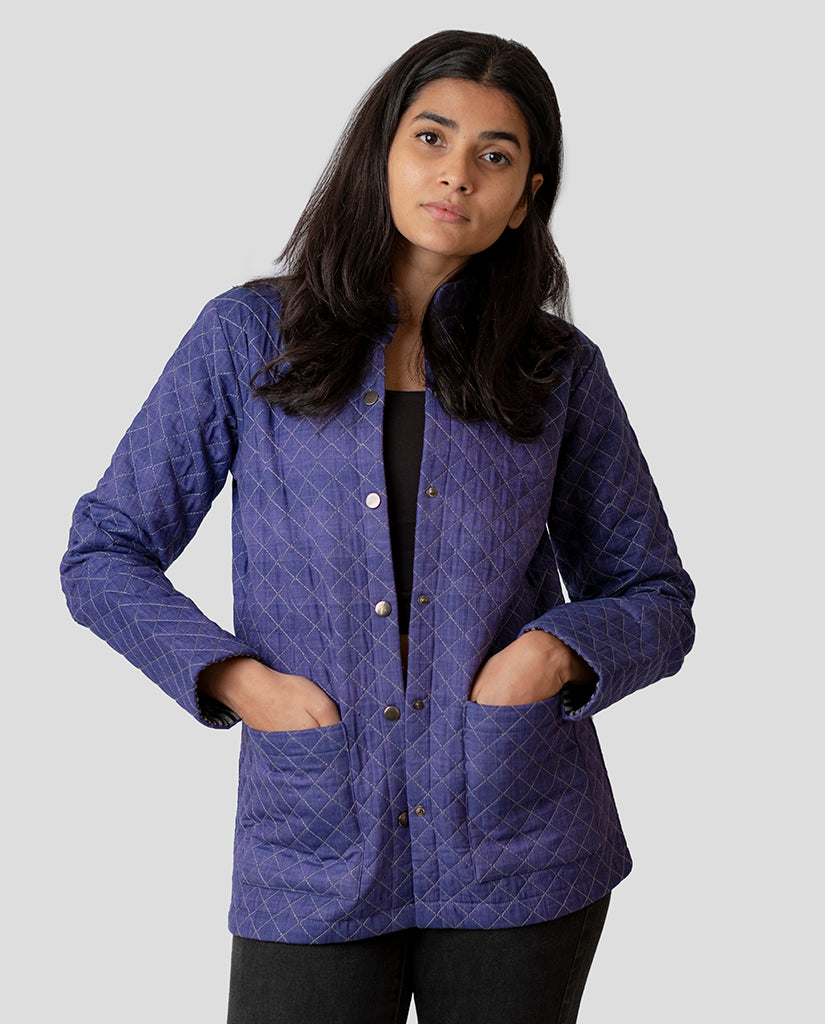 Women’s Royal Purple Quilt Jacket