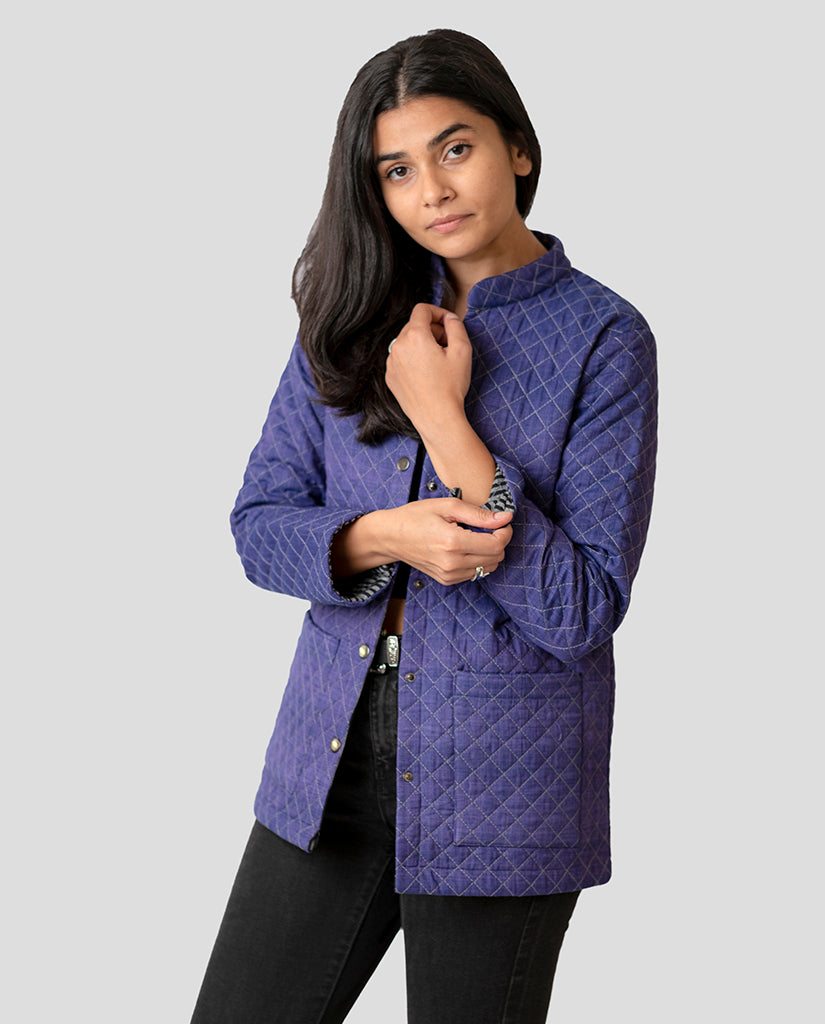 Women’s Royal Purple Quilt Jacket