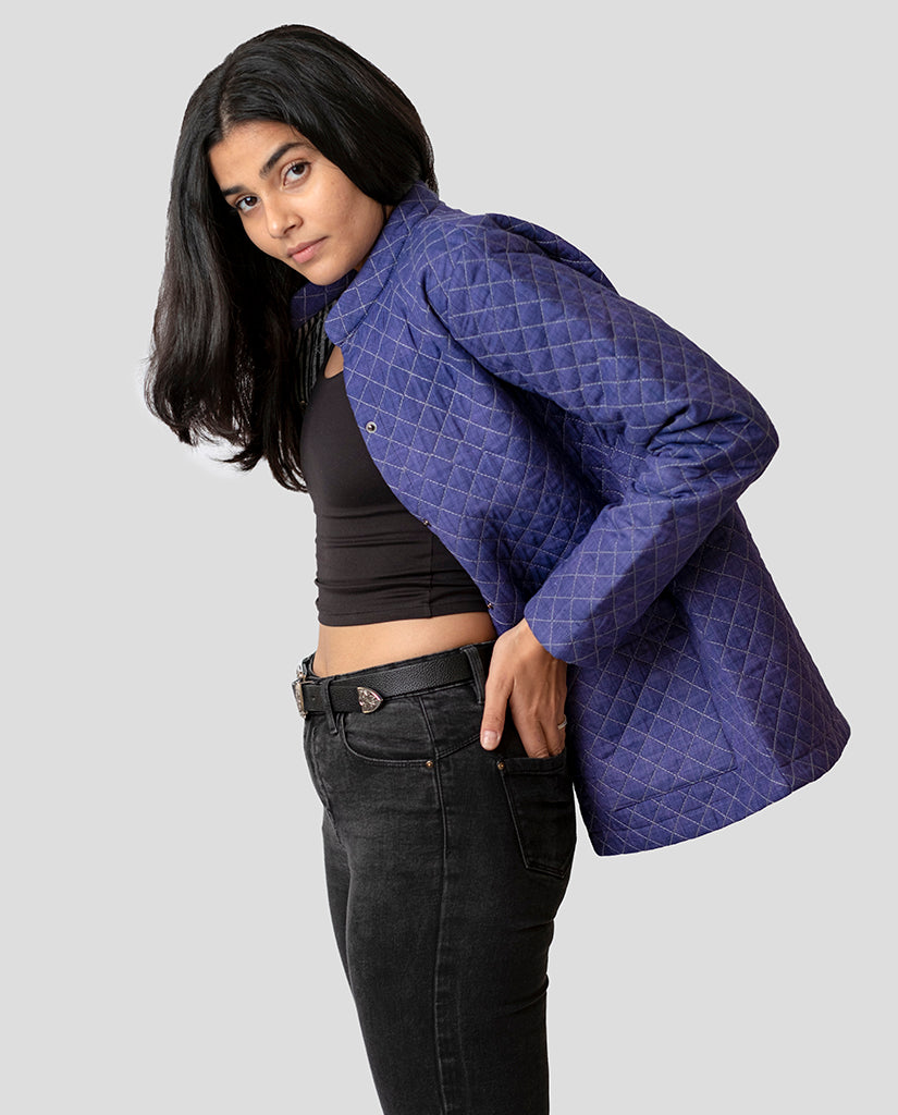 Women’s Royal Purple Quilt Jacket