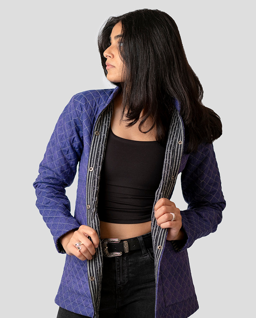 Women’s Royal Purple Quilt Jacket